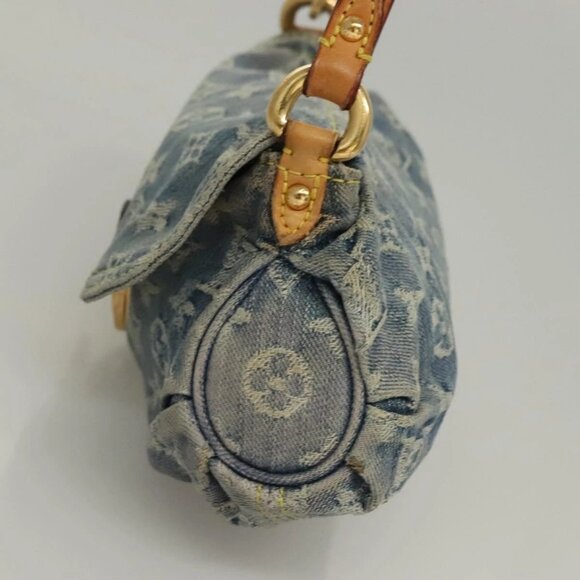 LOUIS VUITTON Monogram Denim Mini Preity Shoulder Bag Blue M95050 Auth 133187 - Picture 3 of 16